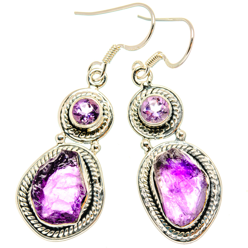 Amethyst Earrings handcrafted by Ana Silver Co - EARR428814 - Photo 2