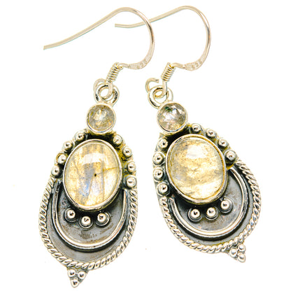 Labradorite Earrings handcrafted by Ana Silver Co - EARR428827 - Photo 2