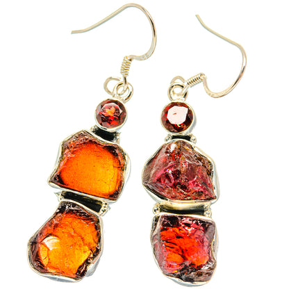 Garnet Earrings handcrafted by Ana Silver Co - EARR428828 - Photo 2