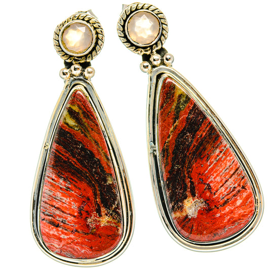 Red Jasper Earrings handcrafted by Ana Silver Co - EARR428835 - Photo 2