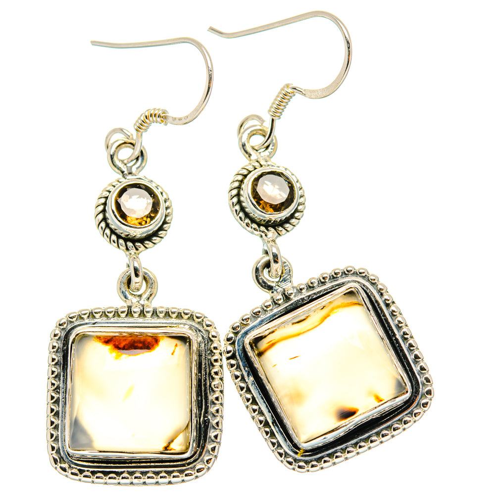 Montana Agate Earrings handcrafted by Ana Silver Co - EARR428836 - Photo 2