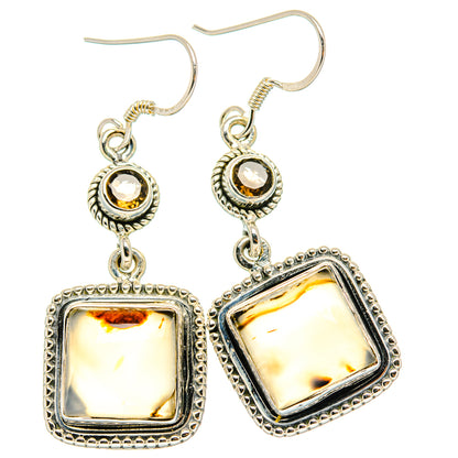 Montana Agate Earrings handcrafted by Ana Silver Co - EARR428836 - Photo 2