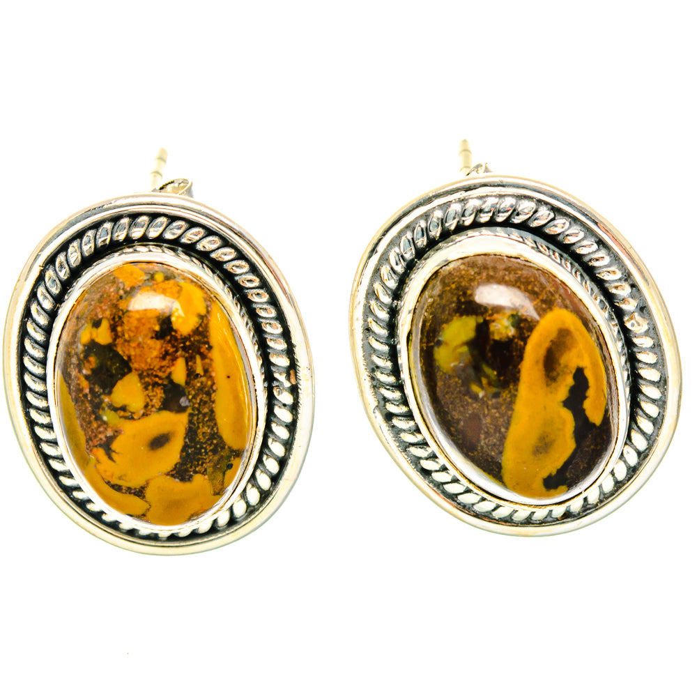 Mookaite Earrings handcrafted by Ana Silver Co - EARR428842 - Photo 2
