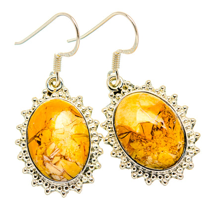 Brecciated Mookaite Earrings handcrafted by Ana Silver Co - EARR428859 - Photo 2