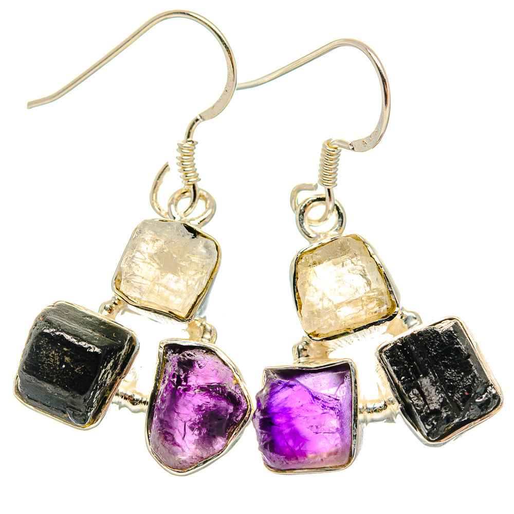 Tektite Earrings handcrafted by Ana Silver Co - EARR428872 - Photo 2
