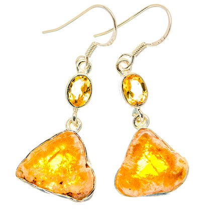 Citrine Earrings handcrafted by Ana Silver Co - EARR428875 - Photo 2