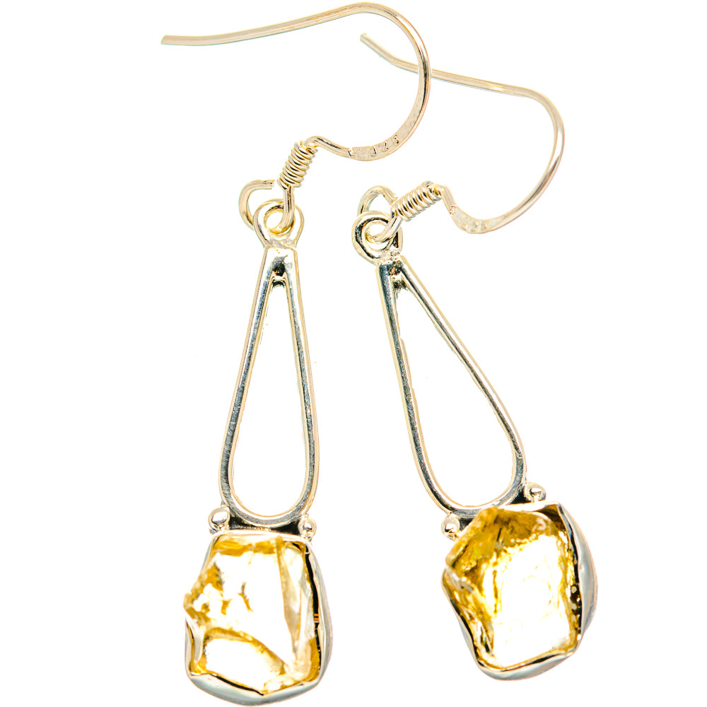 Citrine Earrings handcrafted by Ana Silver Co - EARR428877 - Photo 2