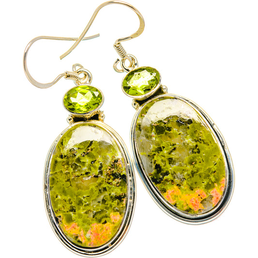 Unakite Earrings handcrafted by Ana Silver Co - EARR428880 - Photo 2