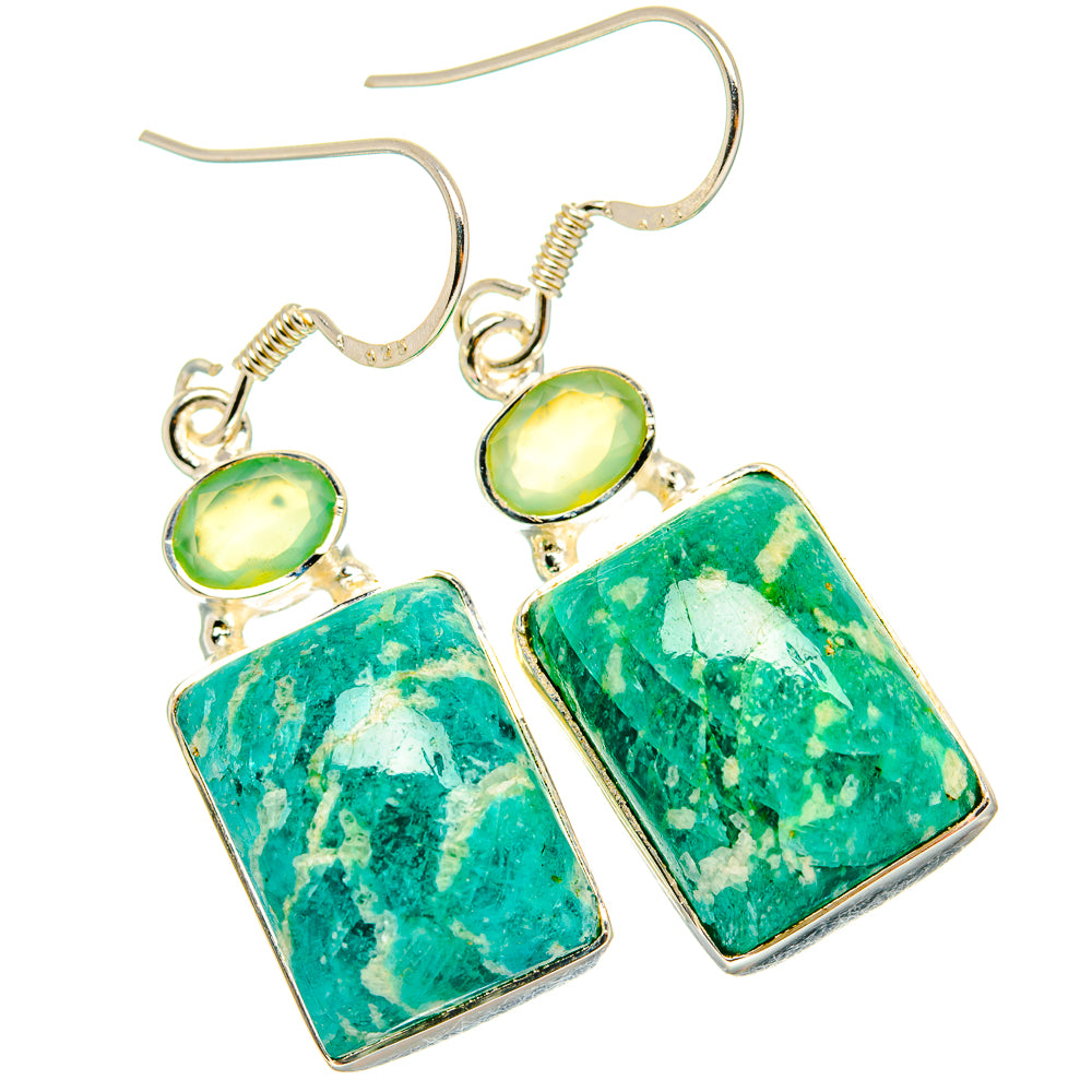 Amazonite Earrings handcrafted by Ana Silver Co - EARR428881 - Photo 2
