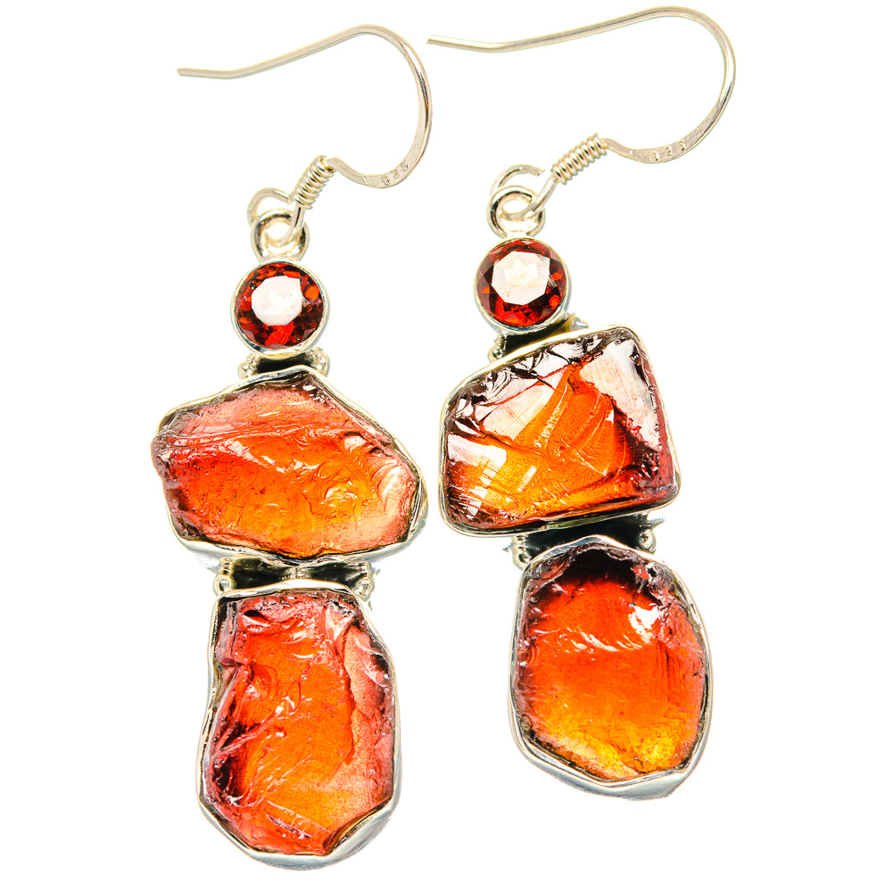 Garnet Earrings handcrafted by Ana Silver Co - EARR428883 - Photo 2