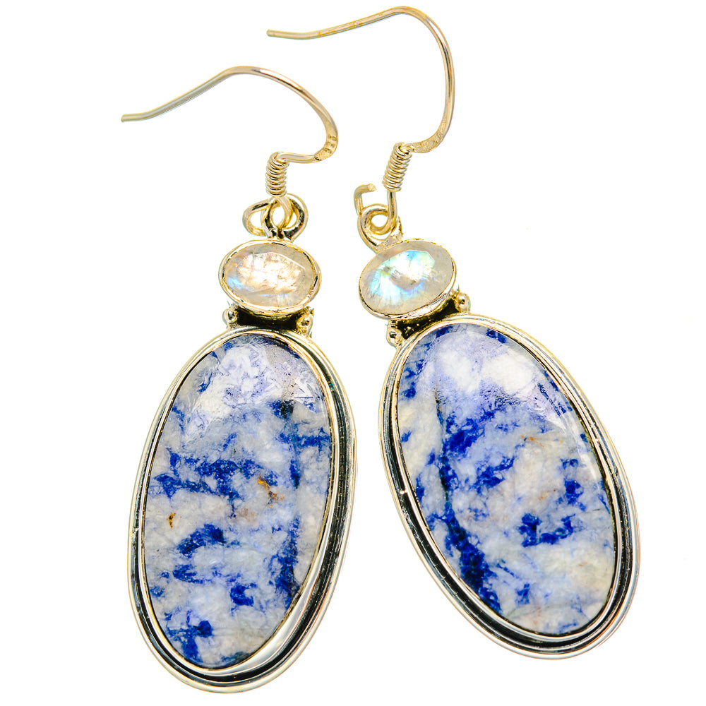 Sodalite Earrings handcrafted by Ana Silver Co - EARR428888 - Photo 2