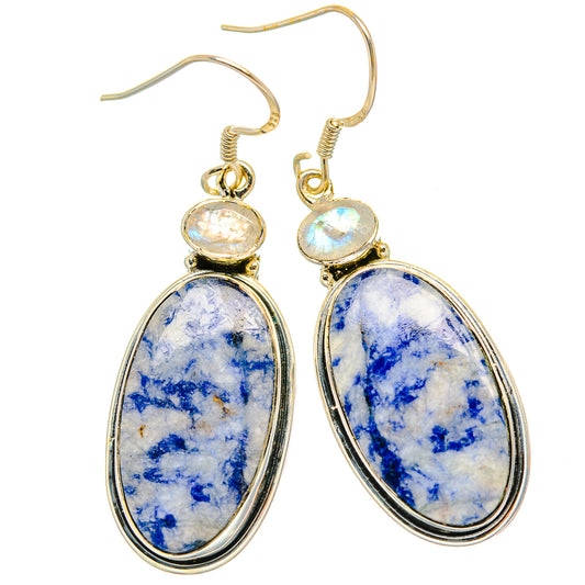 Sodalite Earrings handcrafted by Ana Silver Co - EARR428888 - Photo 2