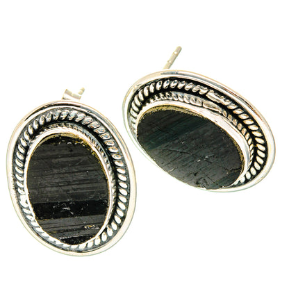 Tektite Earrings handcrafted by Ana Silver Co - EARR428904 - Photo 2