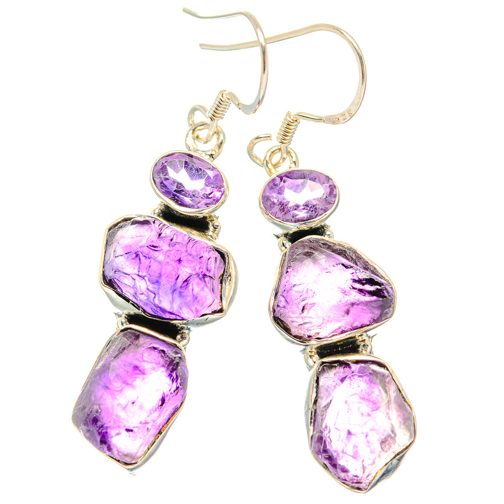 Amethyst Earrings handcrafted by Ana Silver Co - EARR428909 - Photo 2