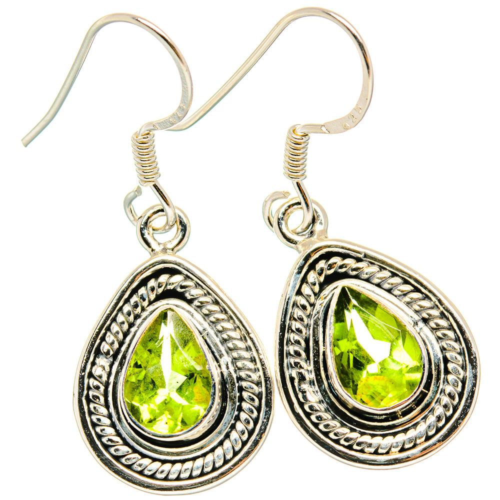 Peridot Earrings handcrafted by Ana Silver Co - EARR428911 - Photo 2
