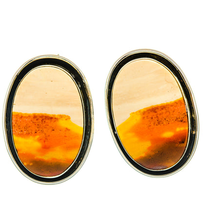 Mookaite Earrings handcrafted by Ana Silver Co - EARR428915 - Photo 2