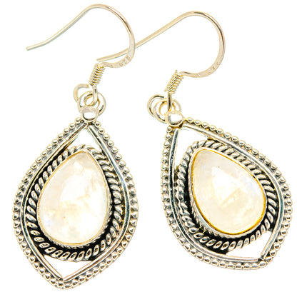 Rainbow Moonstone Earrings handcrafted by Ana Silver Co - EARR428920 - Photo 2
