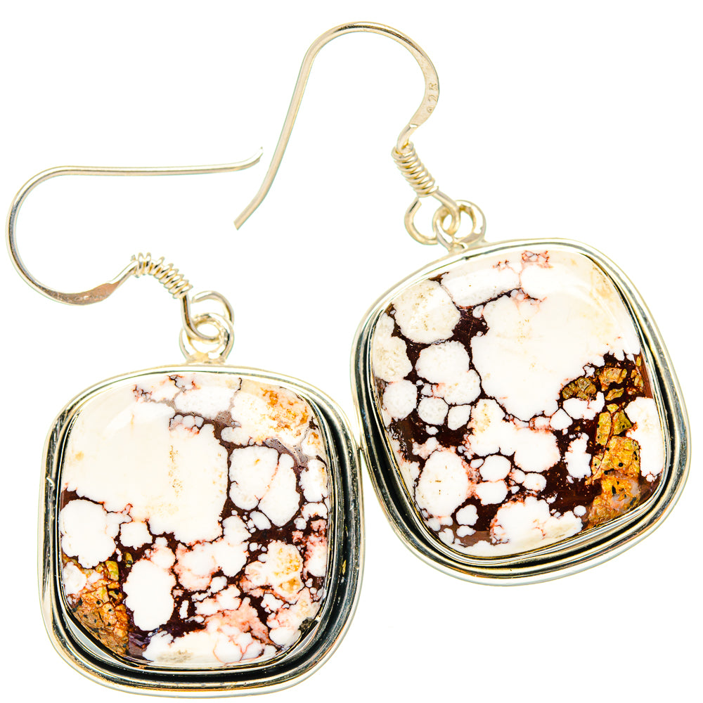 Wild Horse Jasper Earrings handcrafted by Ana Silver Co - EARR428922 - Photo 2