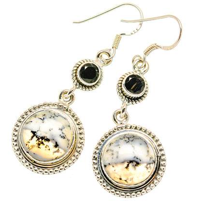 Dendritic Opal Earrings handcrafted by Ana Silver Co - EARR428924 - Photo 2