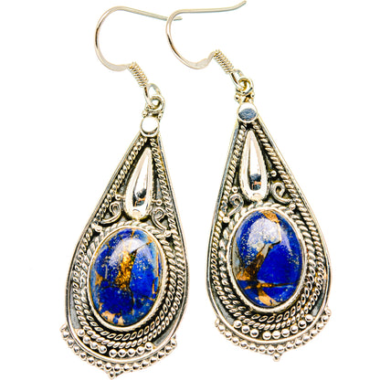 Lapis Lazuli Earrings handcrafted by Ana Silver Co - EARR428925 - Photo 2