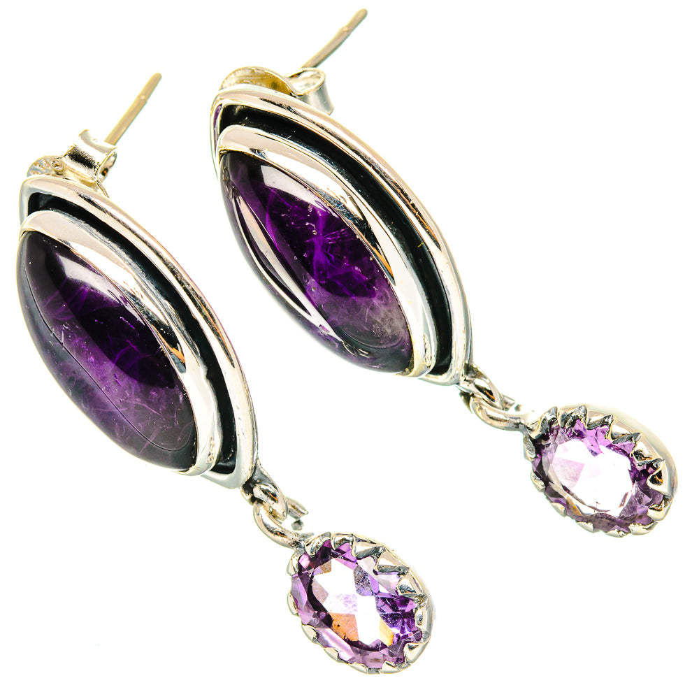 Amethyst Earrings handcrafted by Ana Silver Co - EARR428927 - Photo 2