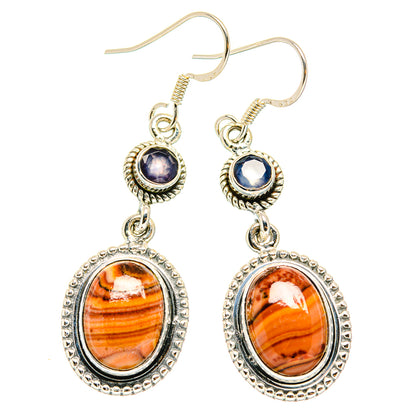 Botswana Agate Earrings handcrafted by Ana Silver Co - EARR428931 - Photo 2