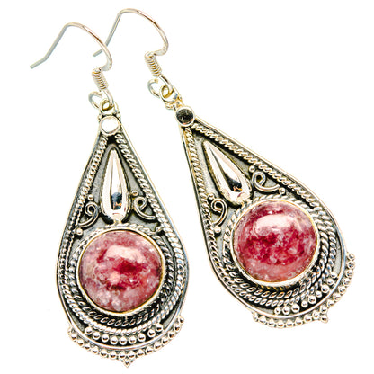 Lepidolite Earrings handcrafted by Ana Silver Co - EARR428938 - Photo 2