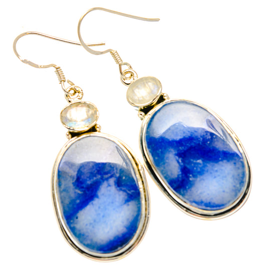 Sodalite Earrings handcrafted by Ana Silver Co - EARR428939 - Photo 2