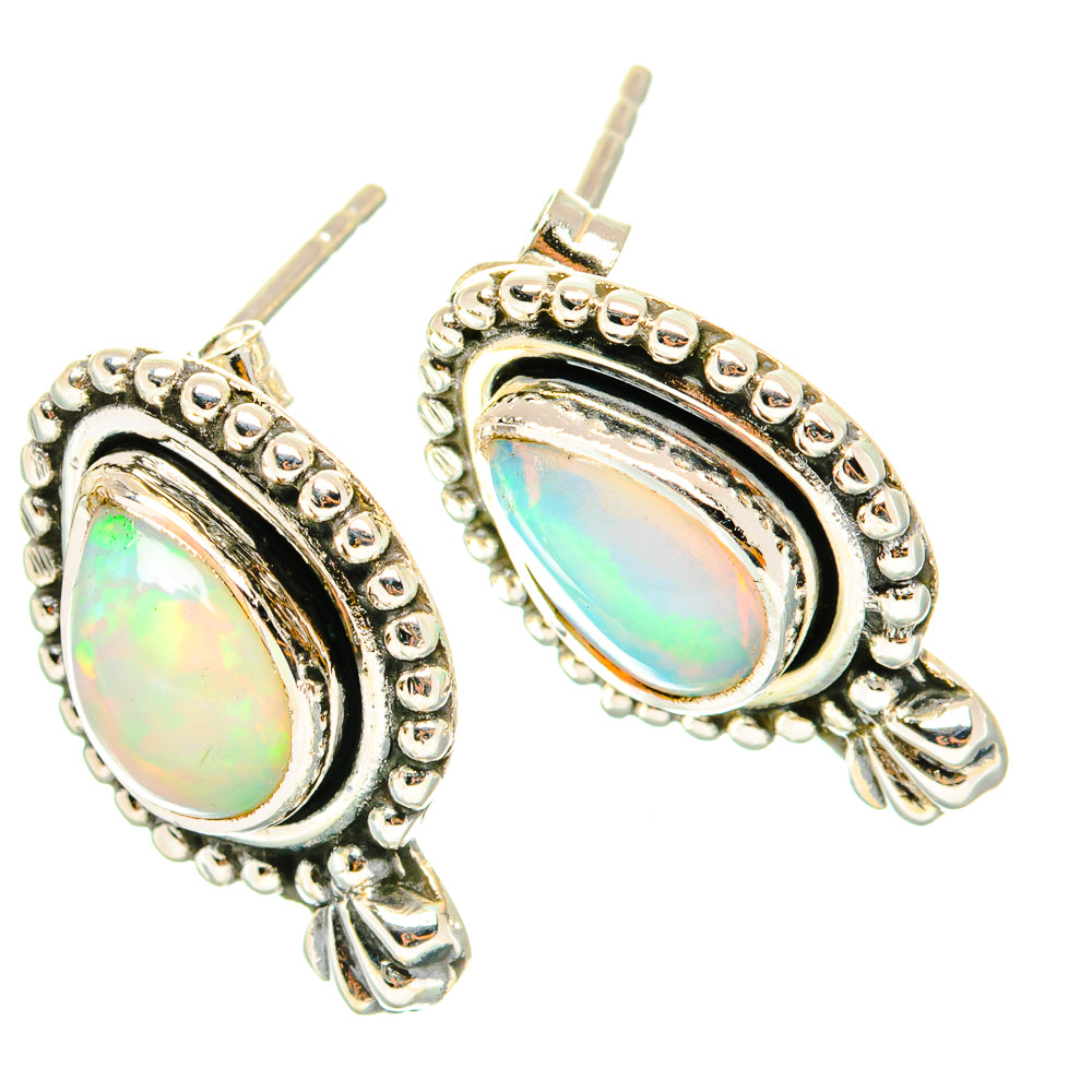 Ethiopian Opal Earrings handcrafted by Ana Silver Co - EARR428944 - Photo 2