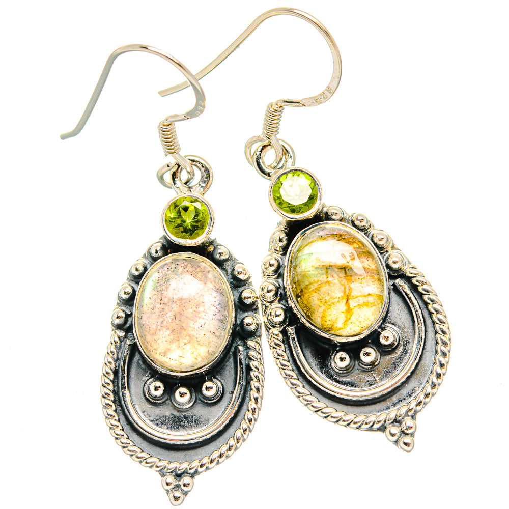Labradorite Earrings handcrafted by Ana Silver Co - EARR428946 - Photo 2