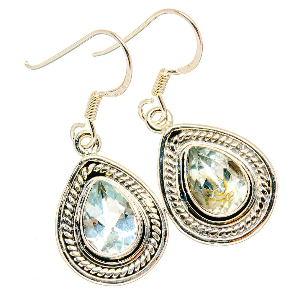 Blue Topaz Earrings handcrafted by Ana Silver Co - EARR428954 - Photo 2