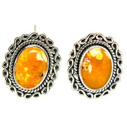 Brecciated Mookaite Earrings handcrafted by Ana Silver Co - EARR428957 - Photo 2
