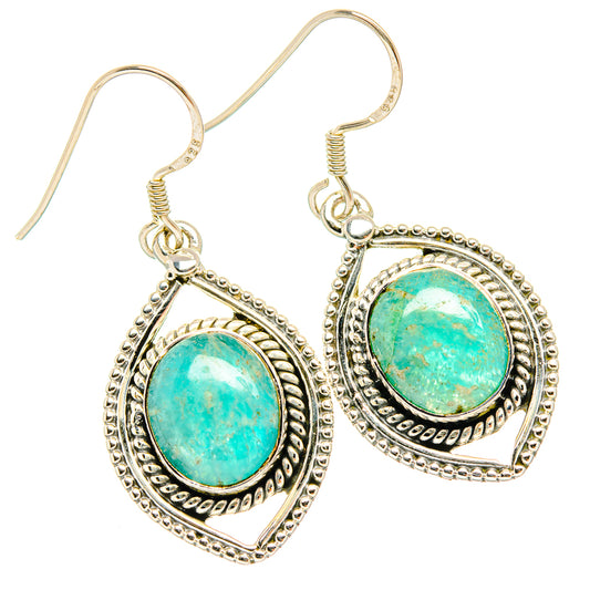 Amazonite Earrings handcrafted by Ana Silver Co - EARR428958 - Photo 2