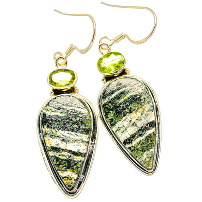 Green Swiss Opal Earrings handcrafted by Ana Silver Co - EARR428959 - Photo 2