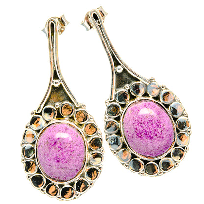 Stichtite Earrings handcrafted by Ana Silver Co - EARR428960 - Photo 2