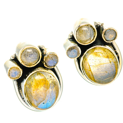 Labradorite Earrings handcrafted by Ana Silver Co - EARR428985 - Photo 2