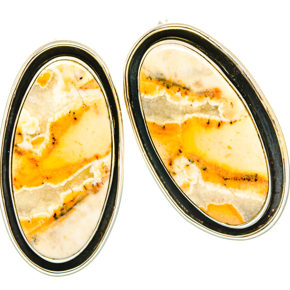Ocean Jasper Earrings handcrafted by Ana Silver Co - EARR428990 - Photo 2