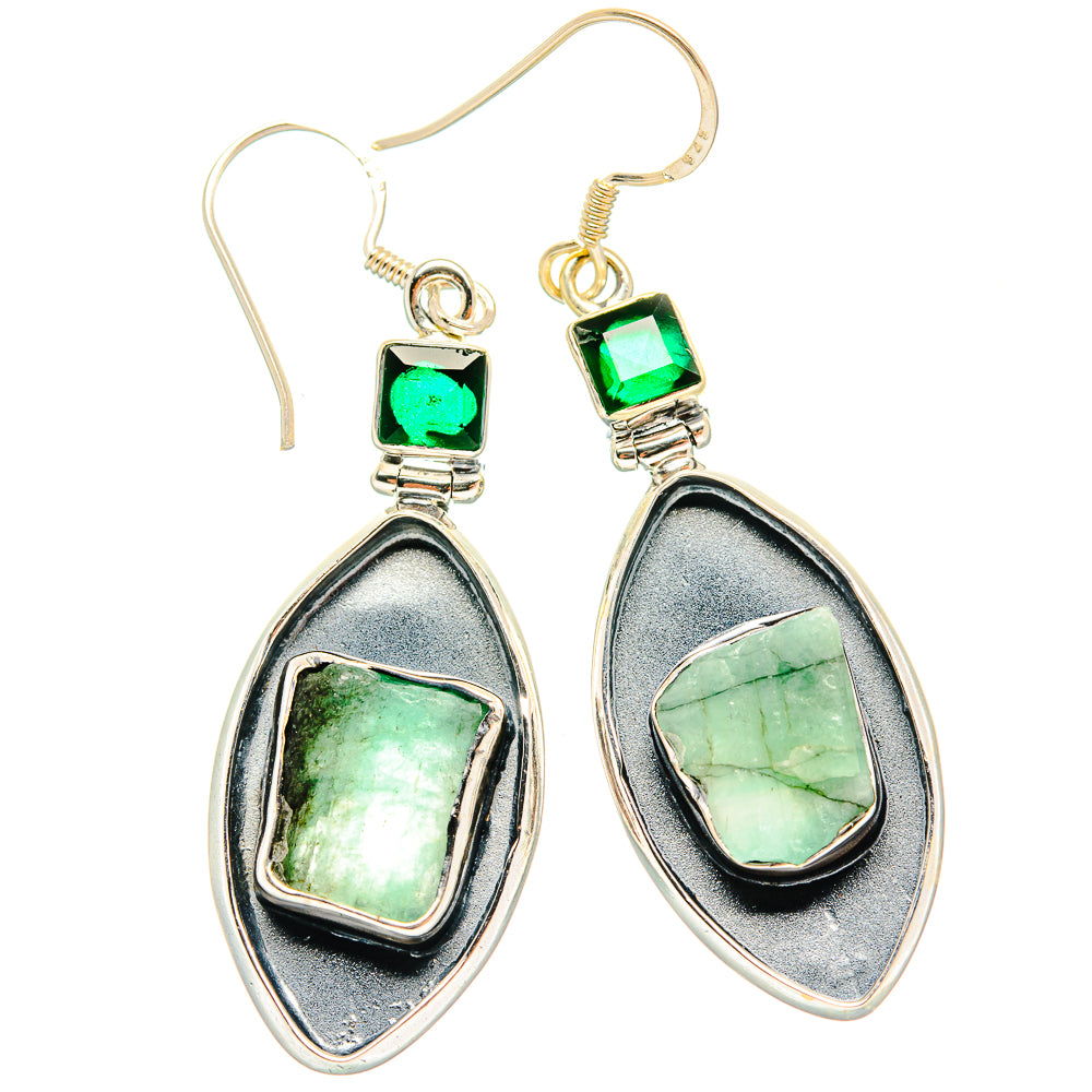 Green Tourmaline Earrings handcrafted by Ana Silver Co - EARR428992 - Photo 2