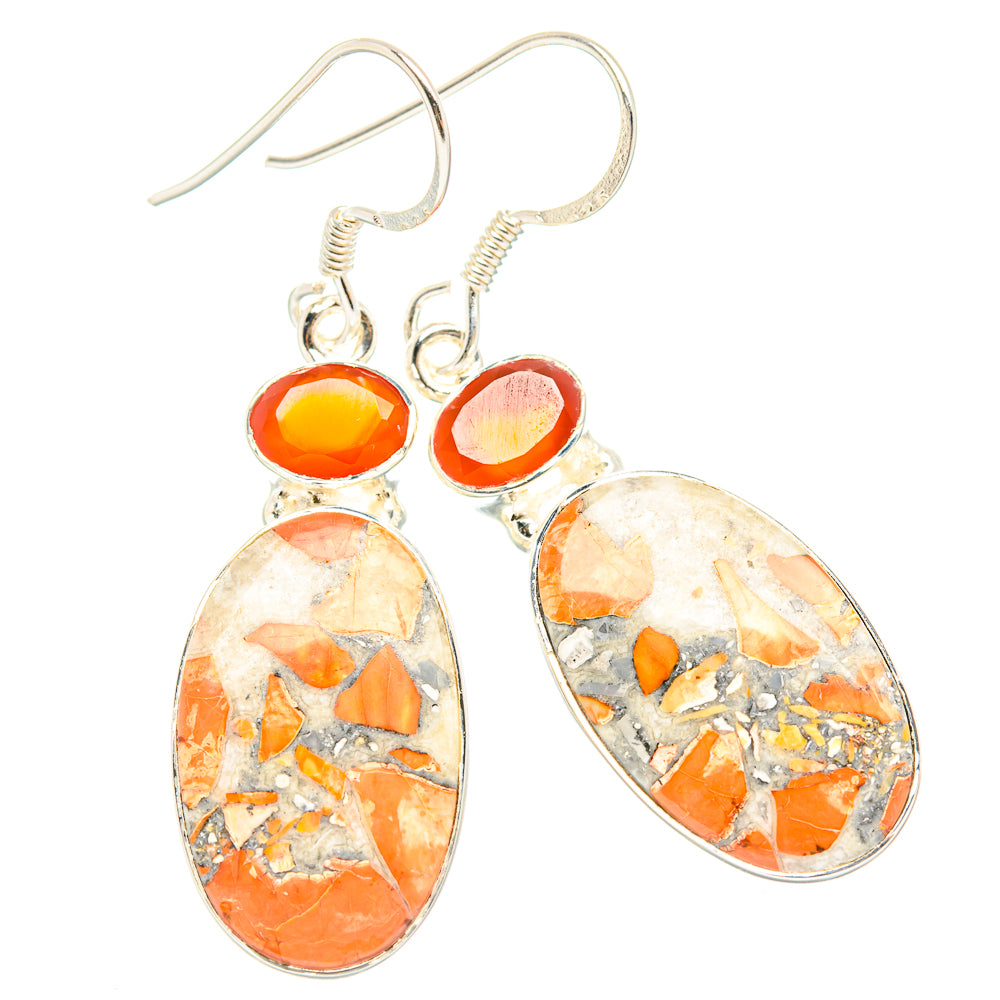 Maligano Jasper Earrings handcrafted by Ana Silver Co - EARR429000 - Photo 2