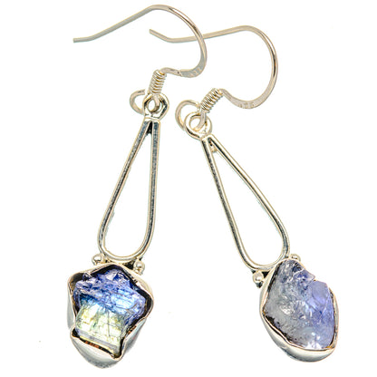 Tanzanite Earrings handcrafted by Ana Silver Co - EARR429001 - Photo 2