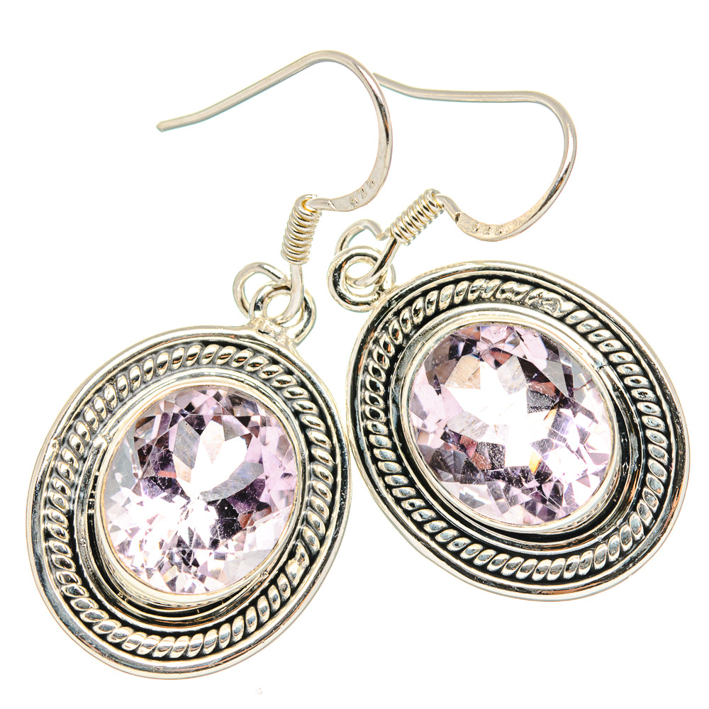 Kunzite Earrings handcrafted by Ana Silver Co - EARR429018 - Photo 2
