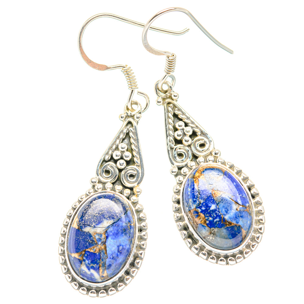 Lapis Lazuli Earrings handcrafted by Ana Silver Co - EARR429022 - Photo 2
