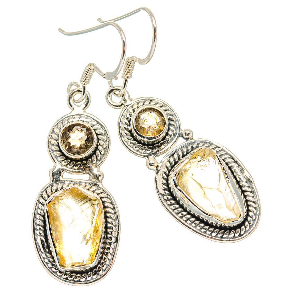 Citrine Earrings handcrafted by Ana Silver Co - EARR429029 - Photo 2