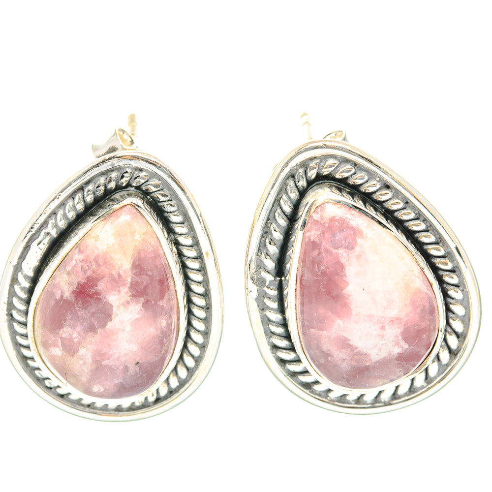Lepidolite Earrings handcrafted by Ana Silver Co - EARR429036 - Photo 2