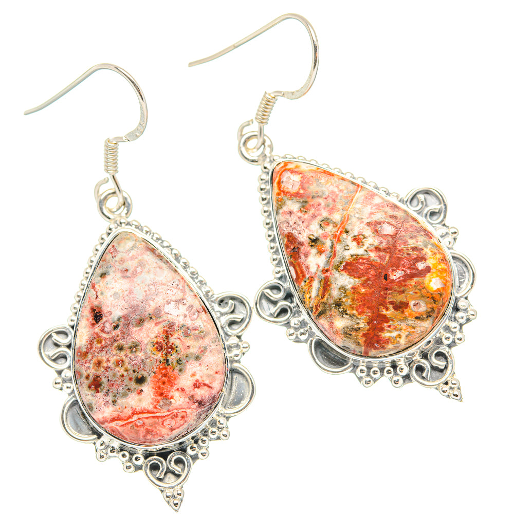 Poppy Jasper Earrings handcrafted by Ana Silver Co - EARR429038 - Photo 2