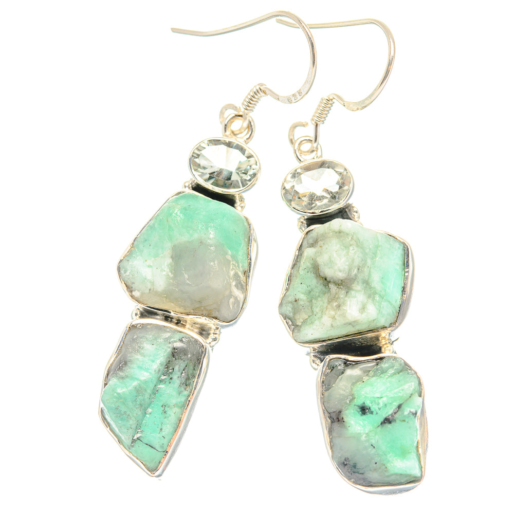 Amazonite Earrings handcrafted by Ana Silver Co - EARR429041 - Photo 2