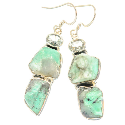 Amazonite Earrings handcrafted by Ana Silver Co - EARR429041 - Photo 2