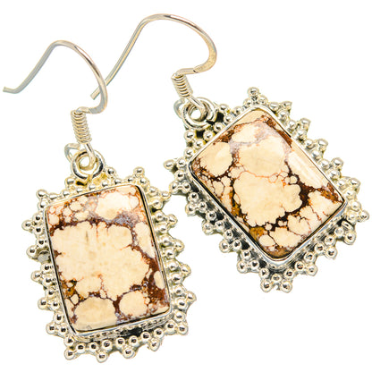 Wild Horse Jasper Earrings handcrafted by Ana Silver Co - EARR429042 - Photo 2