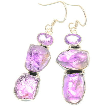 Amethyst Earrings handcrafted by Ana Silver Co - EARR429043 - Photo 2
