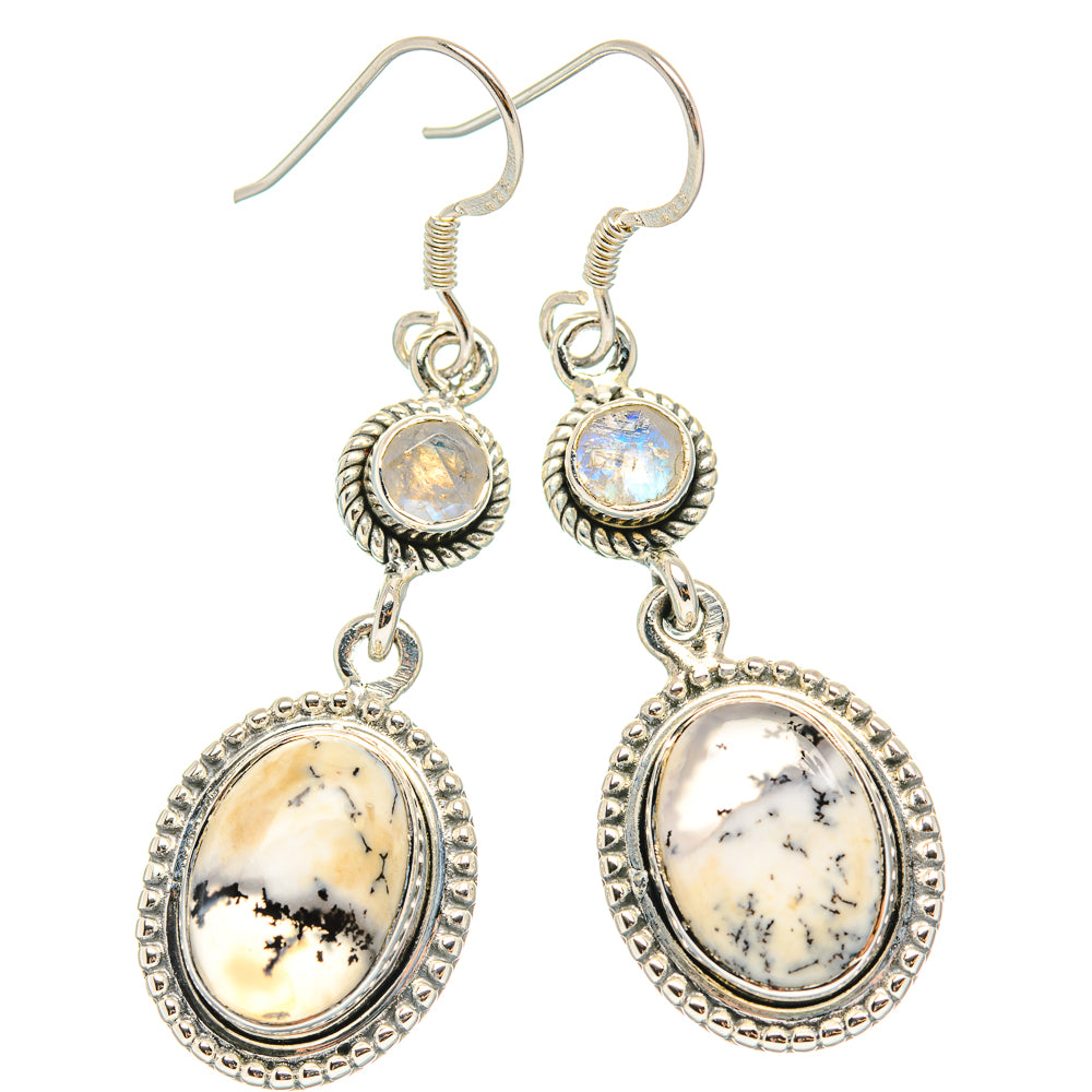 Dendritic Opal Earrings handcrafted by Ana Silver Co - EARR429044 - Photo 2